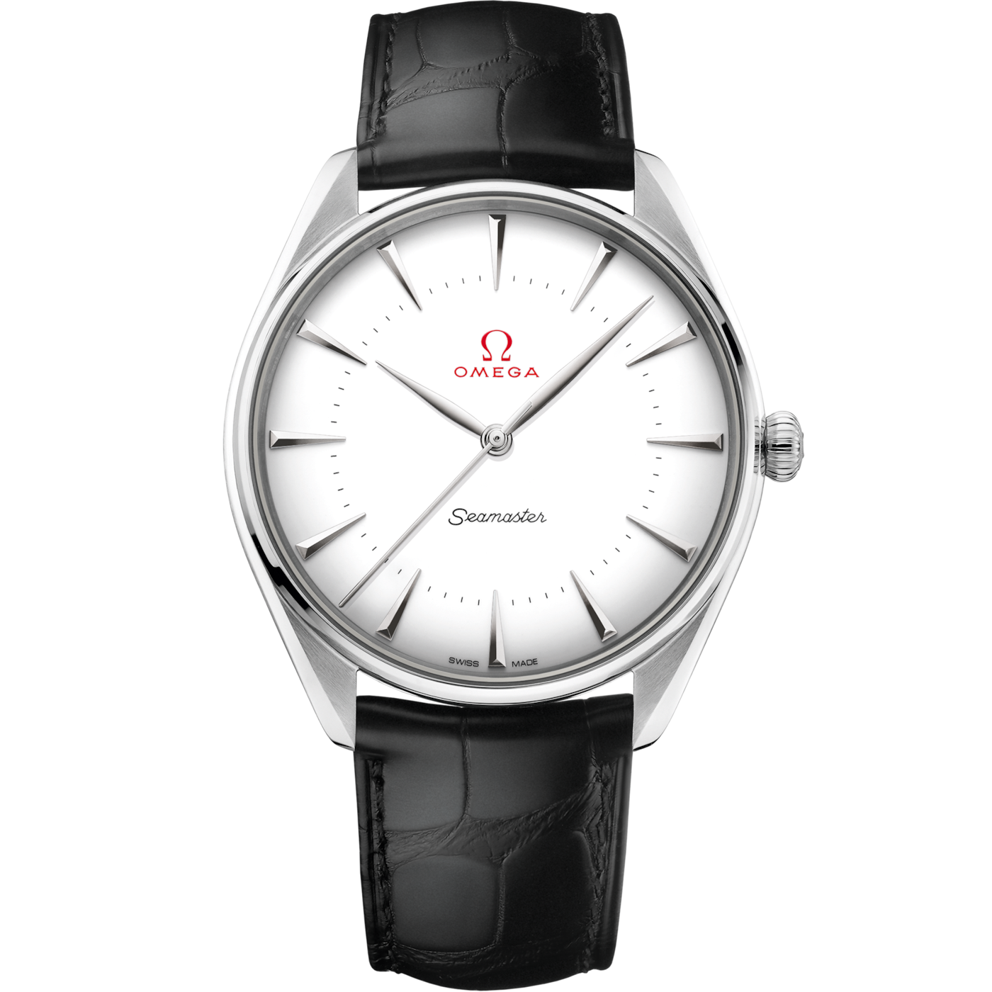 Omega Seamaster Master Co-Axial 39.5 Olympic Games Gold Canopus / Enamel / Alligator — Ref. 522.53.40.20.04.002