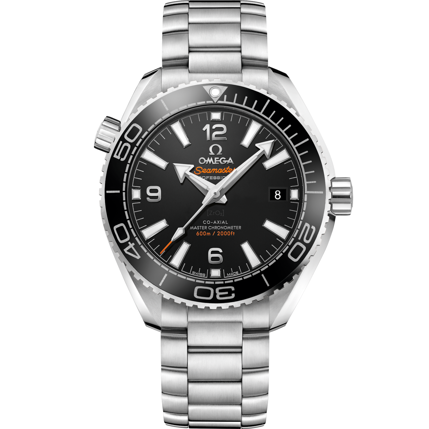 Omega Seamaster Planet Ocean 600M Co-Axial 39.5 Master Chronometer Stainless Steel / Black / Bracelet — Ref. 215.30.40.20.01.001