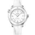 Omega Seamaster Planet Ocean 600M Co-Axial 39.5 Master Chronometer Stainless Steel / White / Alligator — Ref. 215.33.40.20.04.001