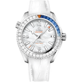 Omega Seamaster Planet Ocean 600M Co-Axial 39.5 Master Chronometer White Gold / Diamond / MOP — Ref. 215.58.40.20.05.001