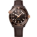 Omega Seamaster Planet Ocean 600M Co-Axial 39.5 Master Chronometer Deep Brown / Brown / Strap — Ref. 215.62.40.20.13.001