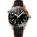 Omega Seamaster Planet Ocean 600M Co-Axial 43.5 Master Chronometer Stainless Steel / Orange / Rubber — Ref. 215.32.44.21.01.001