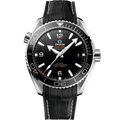 Omega Seamaster Planet Ocean 600M Co-Axial 43.5 Master Chronometer Stainless Steel / Black / Alligator — Ref. 215.33.44.21.01.001