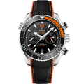 Omega Seamaster Planet Ocean 600M Co-Axial 45.5 Master Chronometer Chronograph Stainless Steel / Orange / Rubber — Ref. 215.32.46.51.01.001