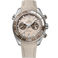 Omega Seamaster Planet Ocean 600M Co-Axial 45.5 Master Chronometer Chronograph Stainless Steel / Beige / Rubber — Ref. 215.32.46.51.09.001