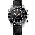 Omega Seamaster Planet Ocean 600M Co-Axial 45.5 Master Chronometer Chronograph Stainless Steel / Black / Alligator — Ref. 215.33.46.51.01.001