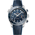 Omega Seamaster Planet Ocean 600M Co-Axial 45.5 Master Chronometer Chronograph Stainless Steel / Blue / Alligator — Ref. 215.33.46.51.03.001