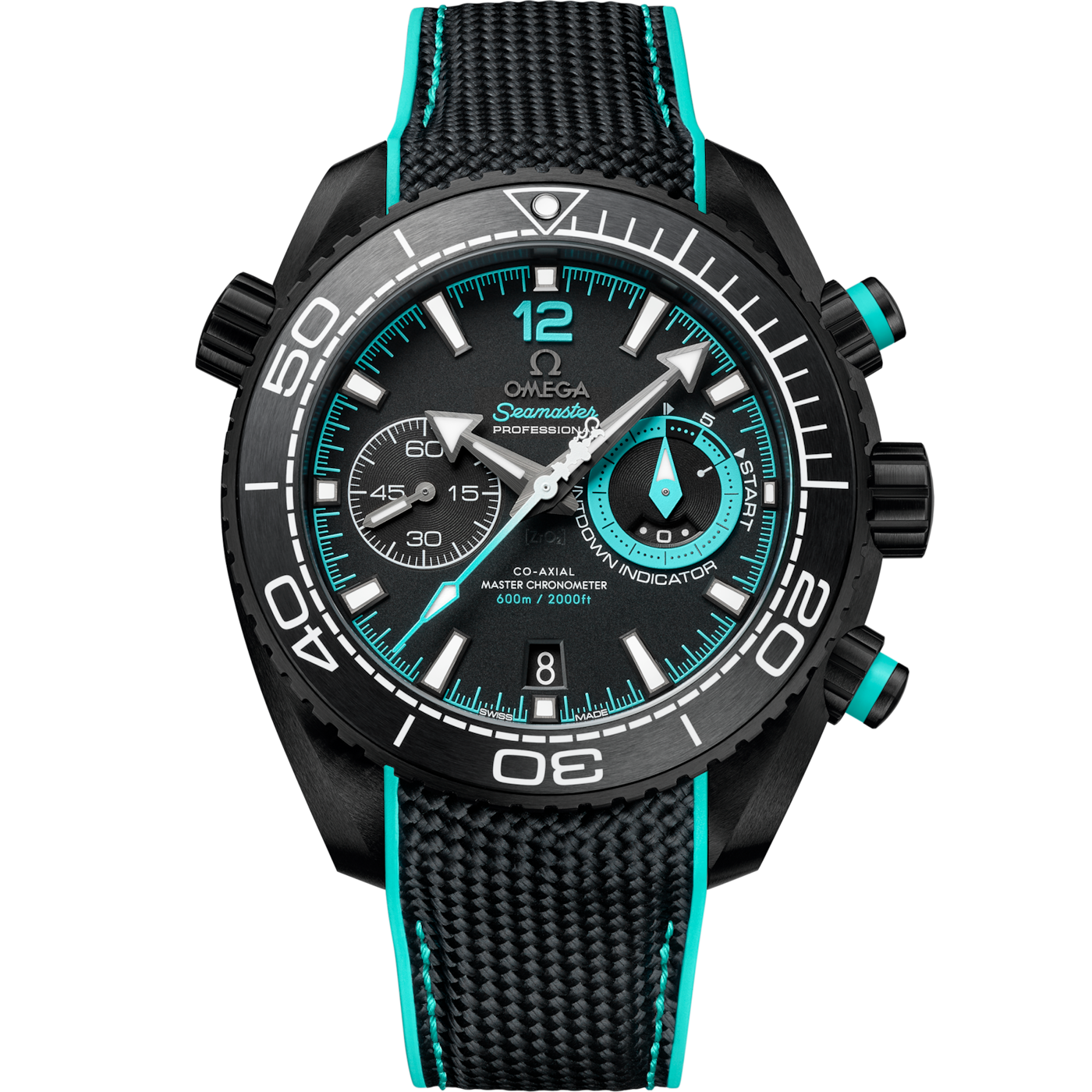 Omega Seamaster Planet Ocean 600M ETNZ Deep Black — Ref. 215.92.46.51.01.003