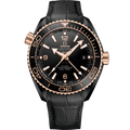 Omega Seamaster Planet Ocean 600M Co-Axial 45.5 Master Chronometer GMT Deep Black Sedna — Ref. 215.63.46.22.01.001