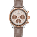 Omega Speedmaster Co-Axial 38 Stainless Steel / Sedna Gold / Cappuccino — Ref. 324.23.38.50.02.002