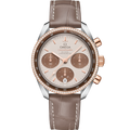 Omega Speedmaster Co-Axial 38 Stainless Steel / Sedna Gold / Diamond / Cappuccino — Ref. 324.28.38.50.02.002