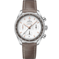Omega Speedmaster Co-Axial 38 Stainless Steel / Diamond / Silver / Strap — Ref. 324.38.38.50.02.001