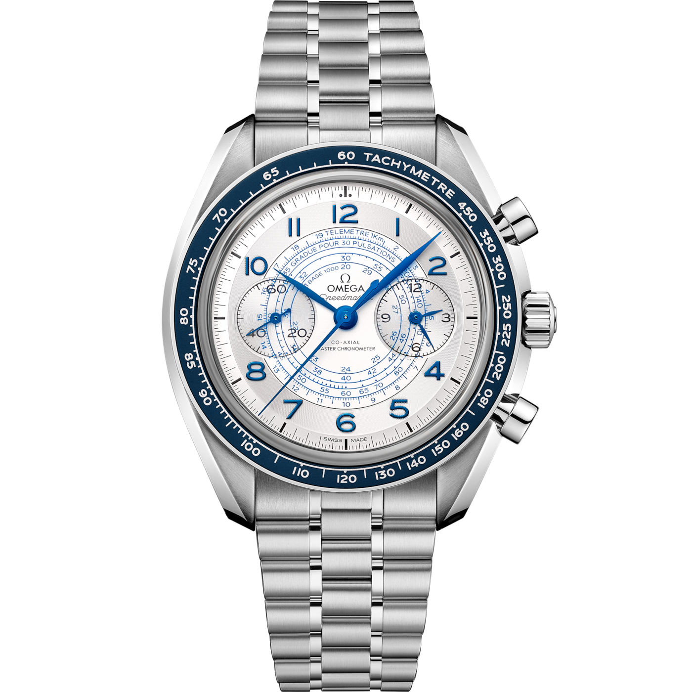 Omega Speedmaster Chronoscope Master Chronometer Stainless Steel / Silver / Bracelet — Ref. 329.30.43.51.02.001