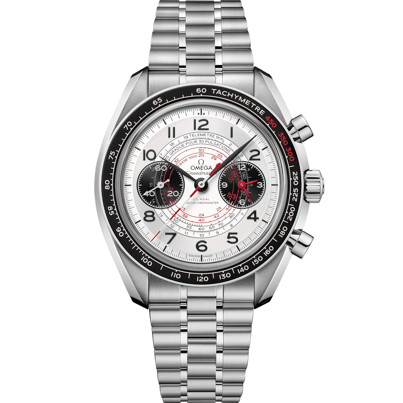 Omega Speedmaster Chronoscope Master Chronometer Stainless Steel / Panda / Bracelet — Ref. 329.30.43.51.02.002