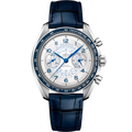 Omega Speedmaster Chronoscope Master Chronometer Stainless Steel / Silver / Alligator — Ref. 329.33.43.51.02.001