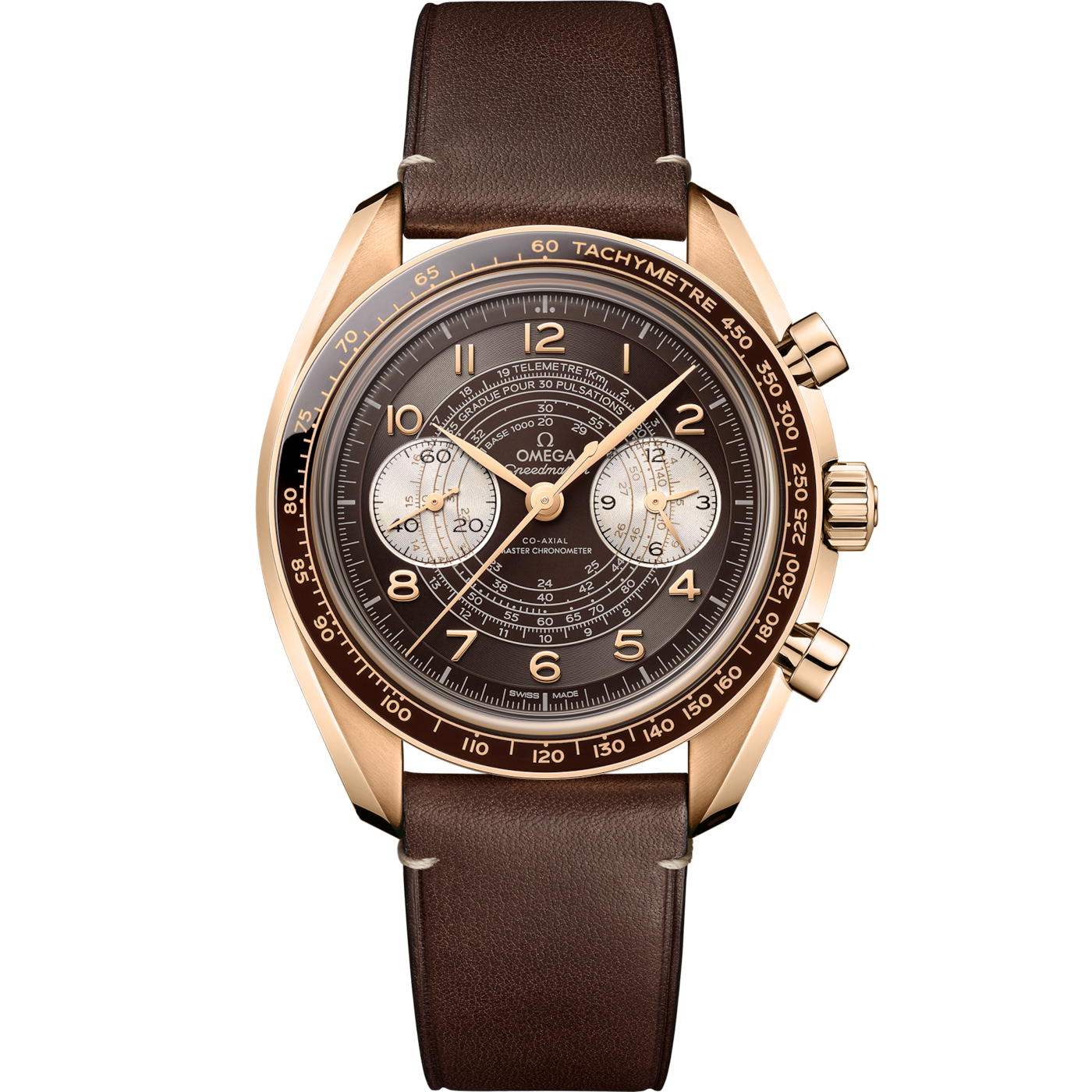 Omega Speedmaster Chronoscope Master Chronometer Bronze Gold — Ref. 329.92.43.51.10.001