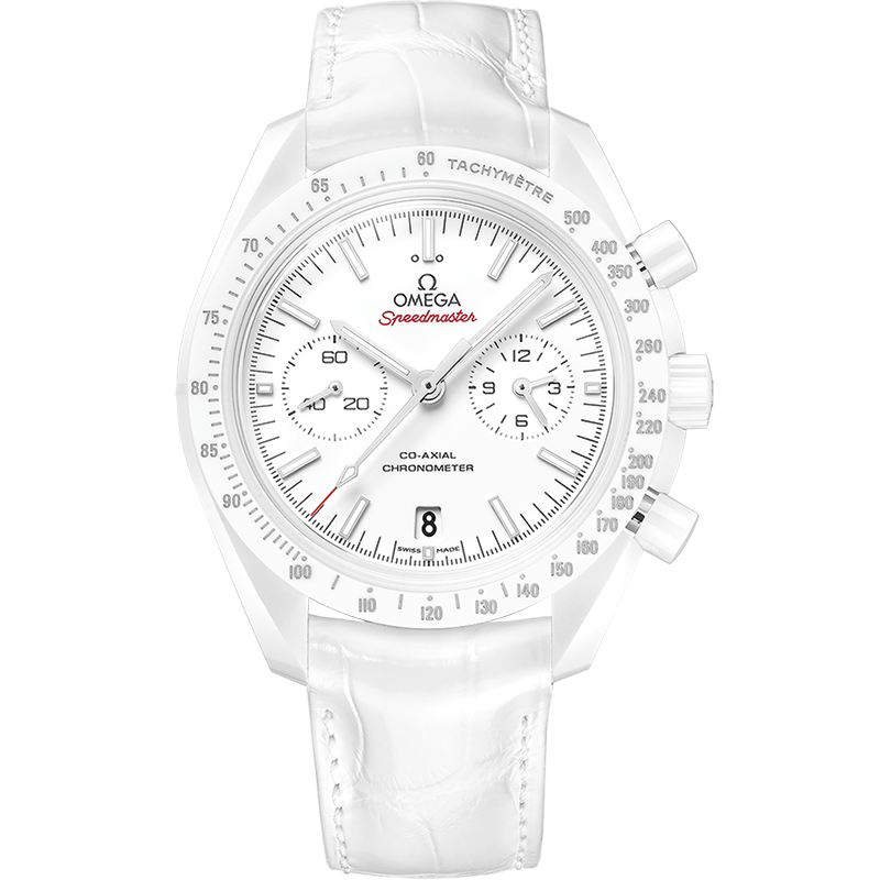 Omega Speedmaster Moonwatch Co-Axial White Side of the Moon — Ref. 311.93.44.51.04.002