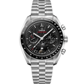 Omega Speedmaster Moonphase Stainless Steel / Black Meteorite / Bracelet — Ref. 304.30.43.52.01.001