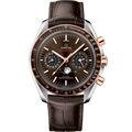 Omega Speedmaster Moonphase Chronograph Master Chronometer Stainless Steel / Sedna Gold — Ref. 304.23.44.52.13.001