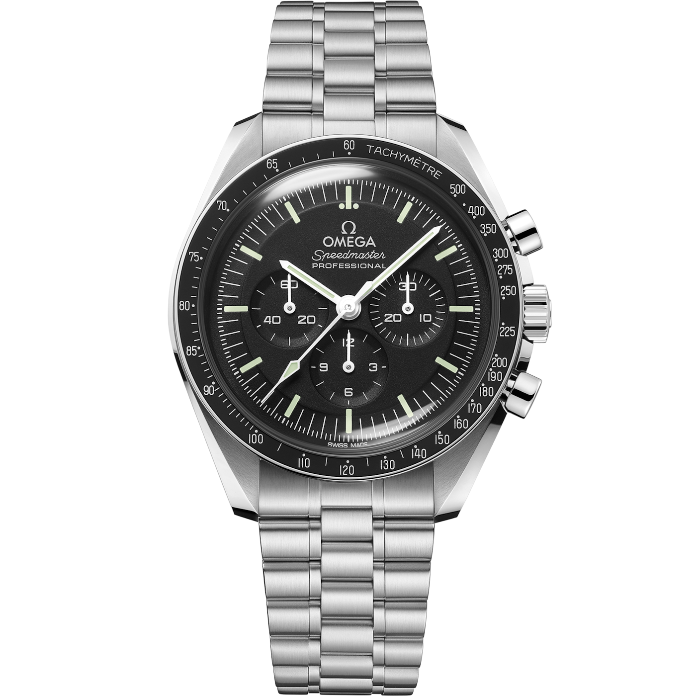 Omega Speedmaster Professional Moonwatch 3861 Stainless Steel / Black / Plexi / Bracelet — Ref. 310.30.42.50.01.001