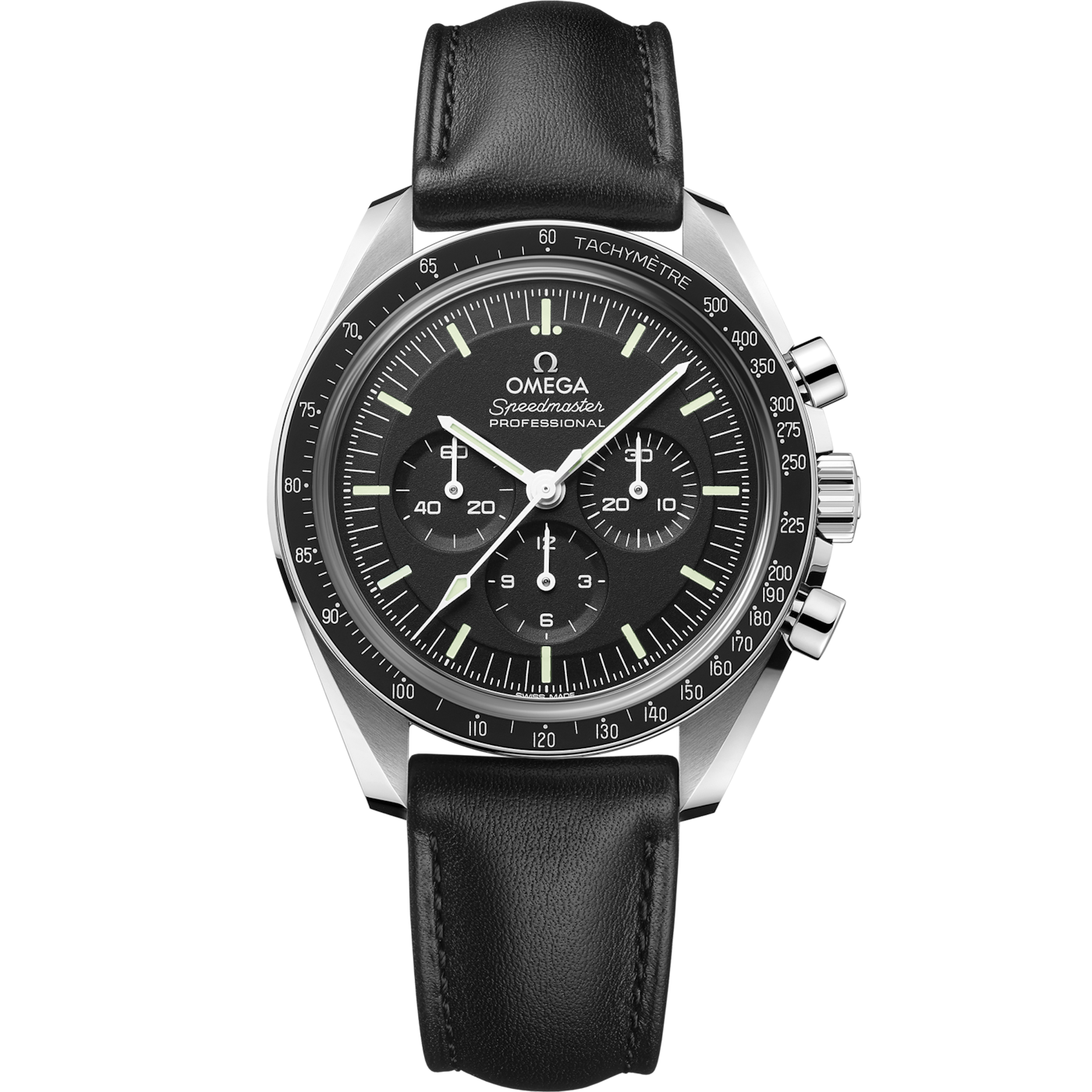 Omega Speedmaster Professional Moonwatch 3861 Stainless Steel / Black / Sapphire / Calf — Ref. 310.32.42.50.01.002