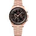 Omega Speedmaster Professional Moonwatch 3861 Sedna Gold / Black / Bracelet — Ref. 310.60.42.50.01.001