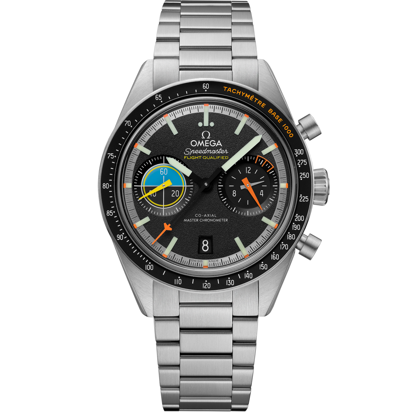 Omega Speedmaster Pilot Flight Qualified Stainless Steel / Black — Ref. 332.10.41.51.01.002