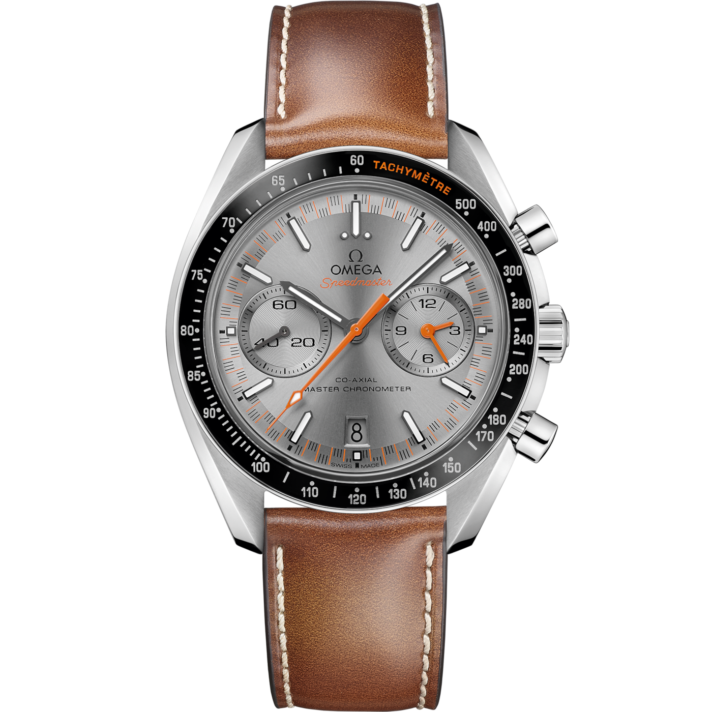 Omega Speedmaster Racing Master Co-Axial Stainless Steel / Grey / Calf — Ref. 329.32.44.51.06.001