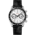Omega Speedmaster Racing Master Co-Axial Stainless Steel / White / Alligator — Ref. 329.33.44.51.04.001