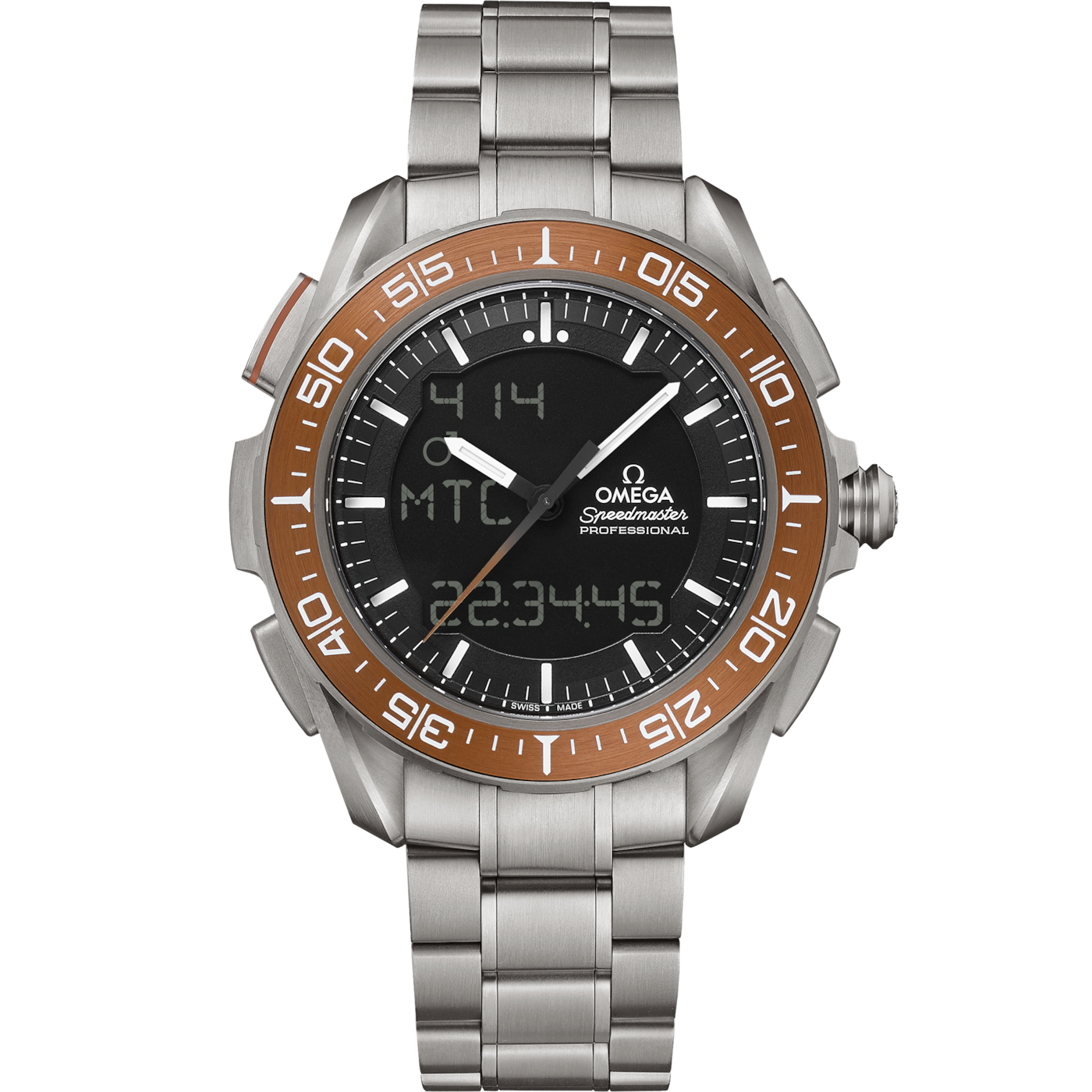 Omega Speedmaster X-33 Marstimer Titanium / Black / Bracelet — Ref. 318.90.45.79.01.003
