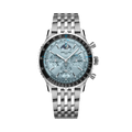 Breitling Navitimer B19 Chronograph 43 Perpetual Calendar Stainless Steel - Platinum / Ice Blue / Bracelet — Ref. PB1920251C1A1
