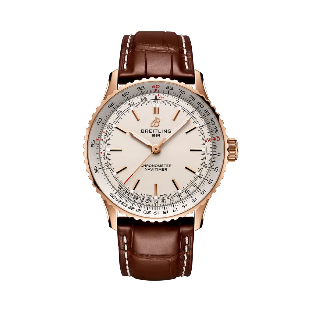 Breitling Navitimer Automatic 41 Automatic Red Gold / Silver — Ref. R17329F41G1P1