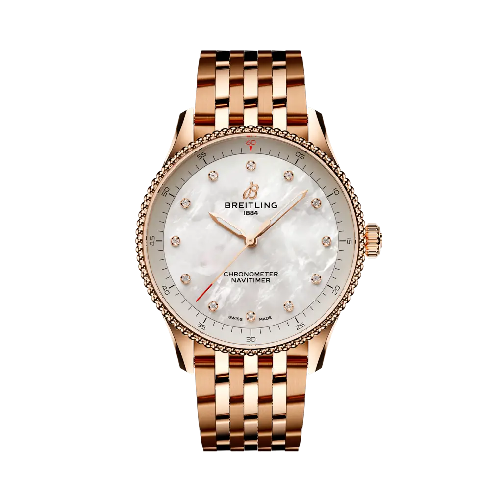 Breitling Navitimer 32 Small scale traceable 18K red gold - Mother-of-pearl — Ref. R77320E61A1R1