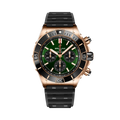 Breitling Super Chronomat B01 44 Red Gold / Green / Rubber Rouleaux — Ref. RB01361A1L1S1