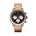 Breitling Navitimer B01 Chronograph 43 Red Gold / Black / Bracelet — Ref. RB0138211B1R1