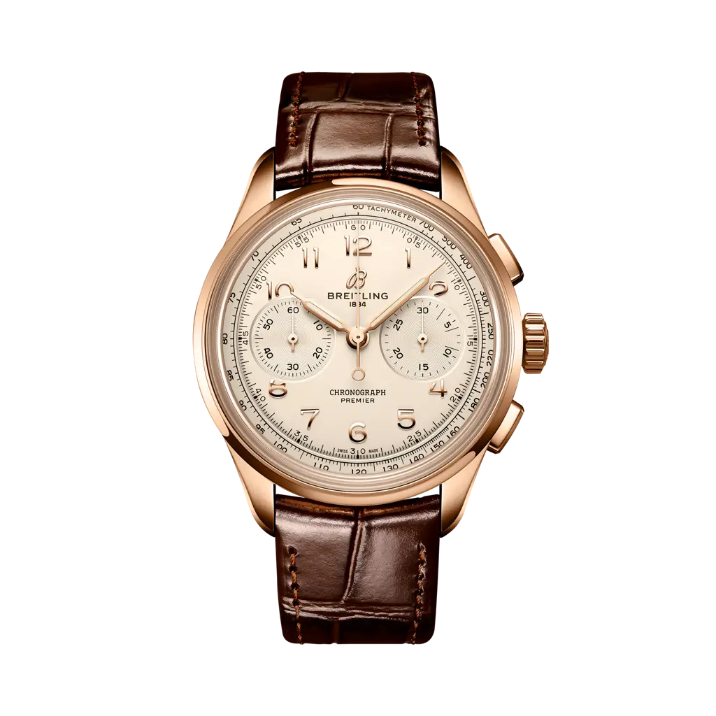 Breitling Premier Heritage B09 Chronograph 40 Red Gold / Silver — Ref. RB0930371G1P1