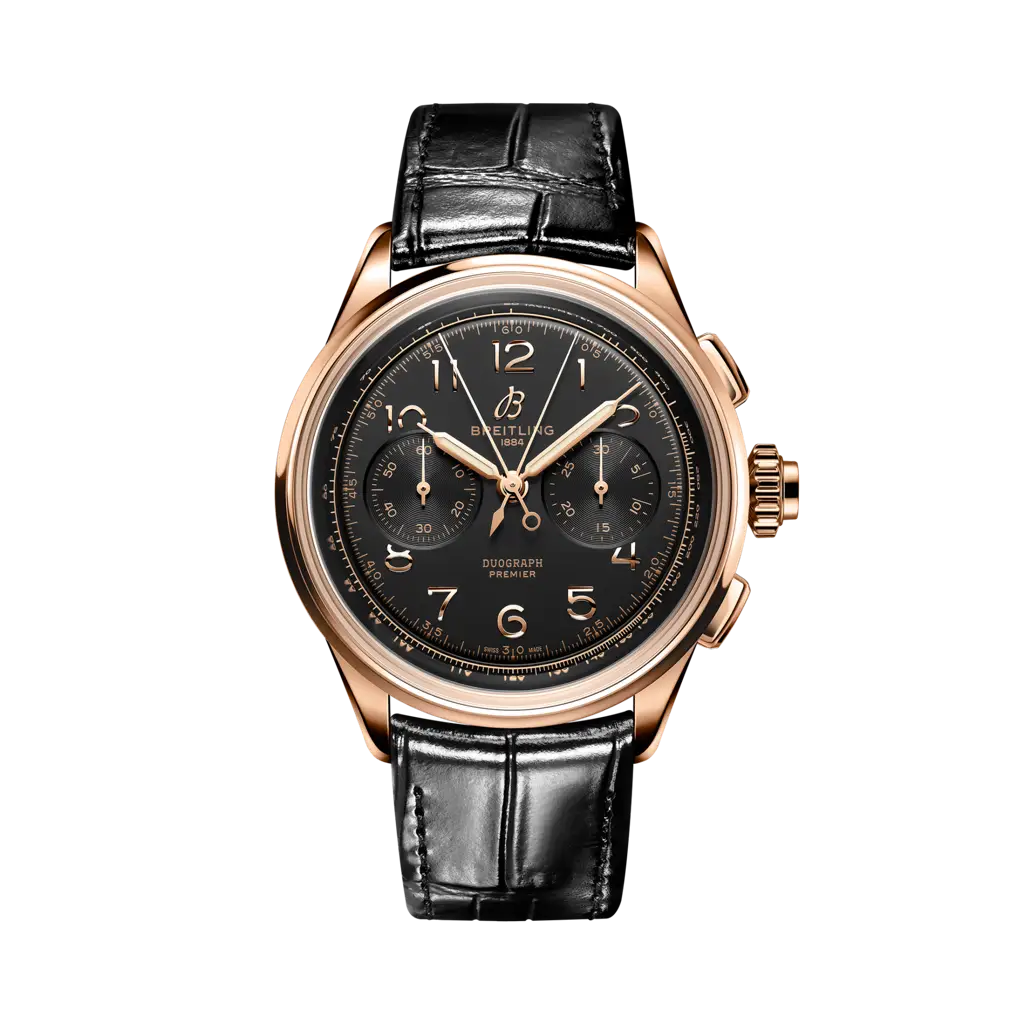Breitling Premier Heritage B15 Duograph 42 Red Gold / Black — Ref. RB1510251B1P1