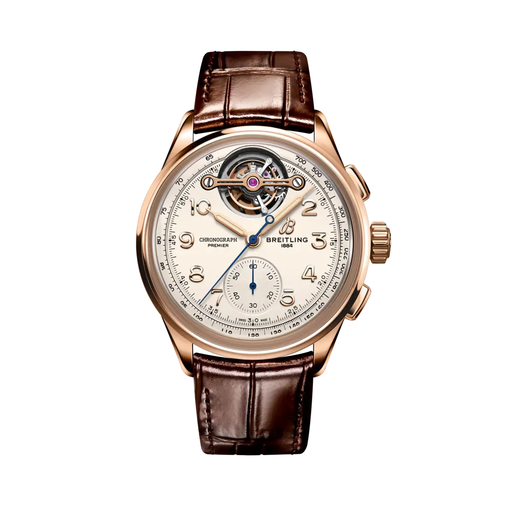 Breitling Premier Heritage B21 Chronograph Tourbillon L̩on Breitling — Ref. RB2120211G1P1