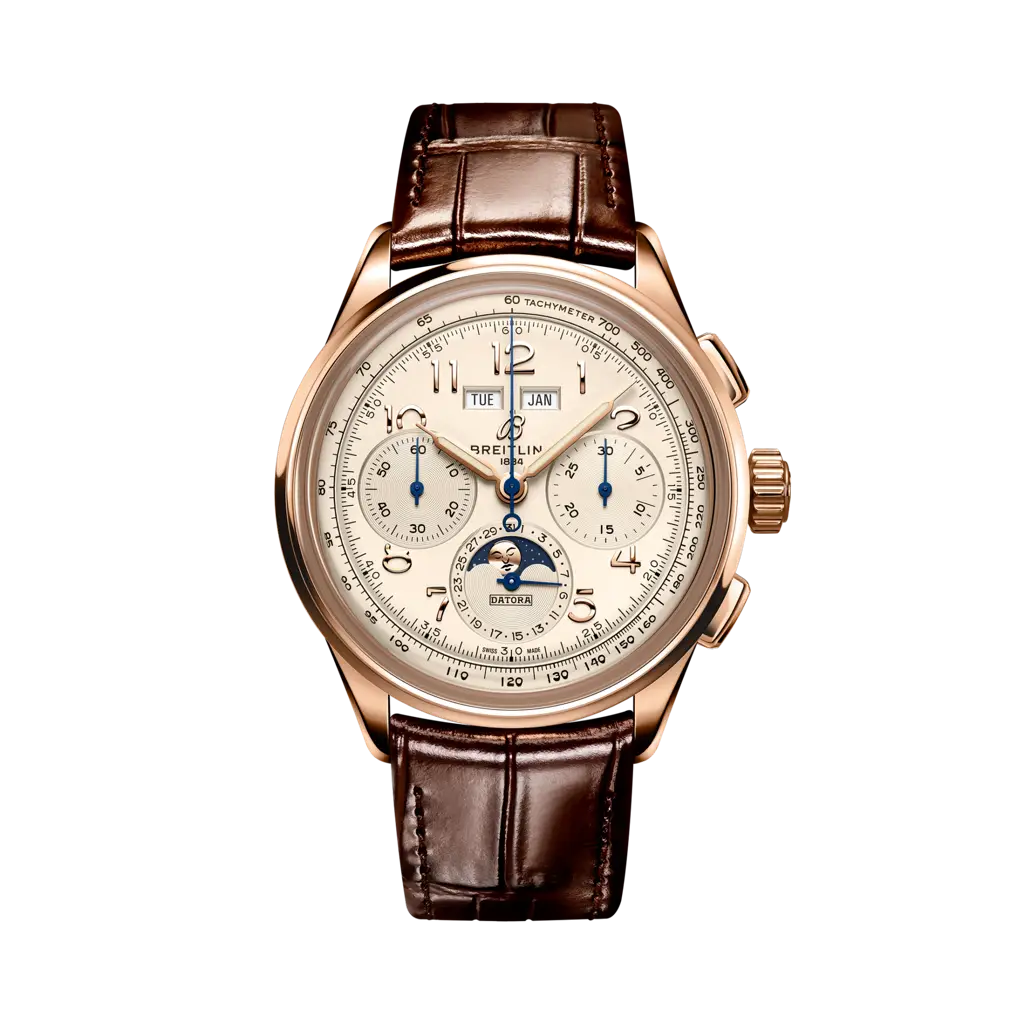 Breitling Premier Heritage B25 Datora 42 Red Gold / Silver — Ref. RB2510371G1P1