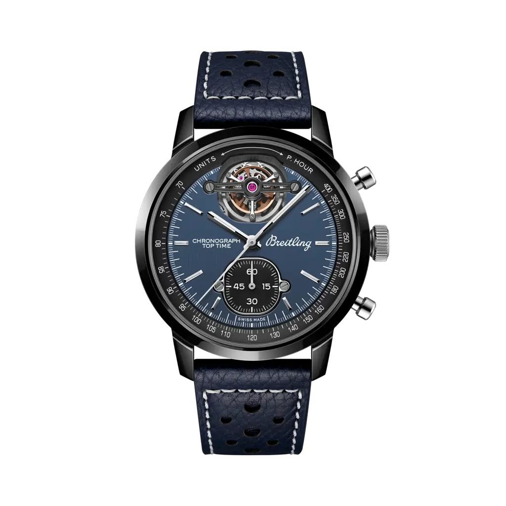 Breitling Top Time B21 Shelby Cobra Ceramic - Blue — Ref. SB21251A1C1X1