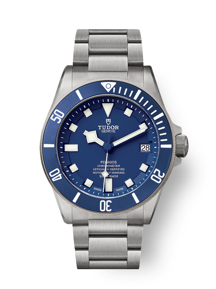Tudor Pelagos Titanium / Blue / Bracelet — Ref. 25600TB