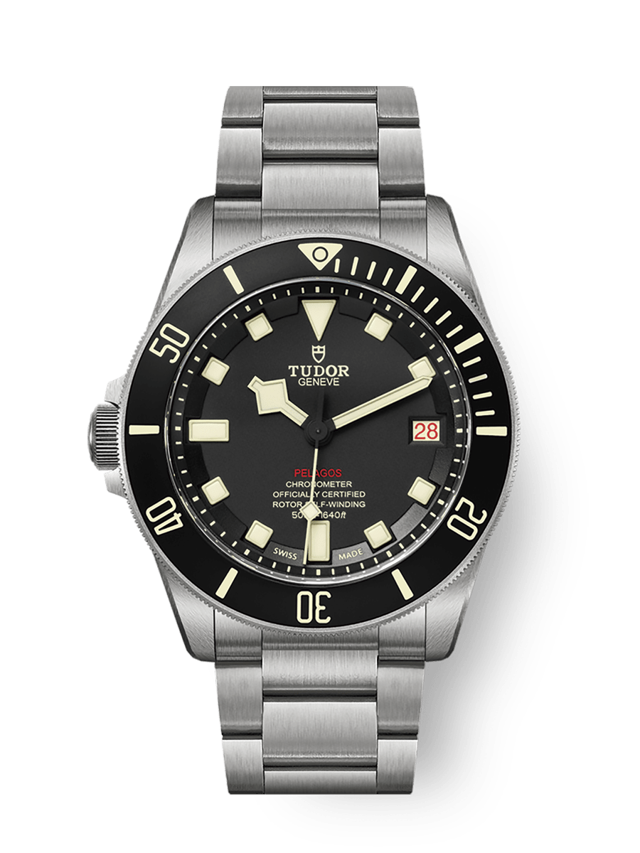 Tudor Pelagos Titanium / Black / Bracelet / LHD — Ref. 25610TNL