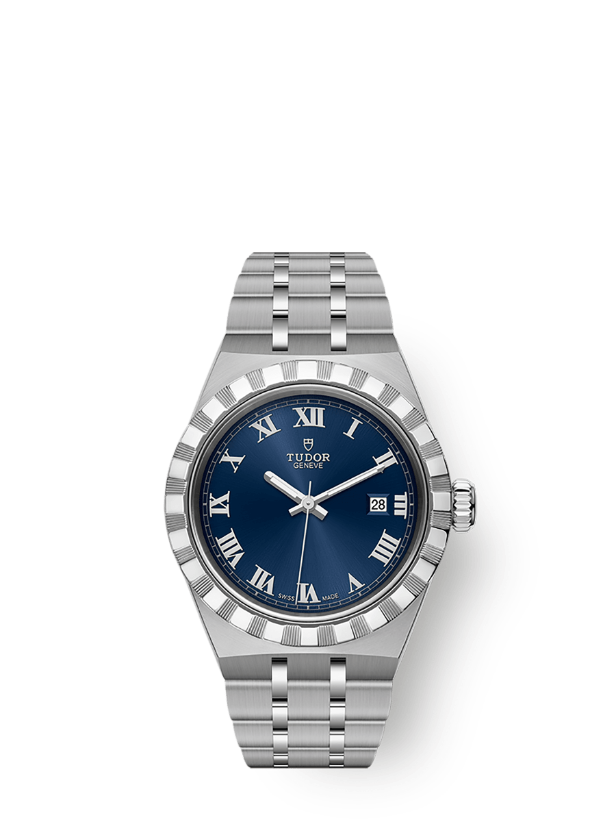 Tudor Royal Date 28 Stainless Steel / Blue - Roman — Ref. 28300