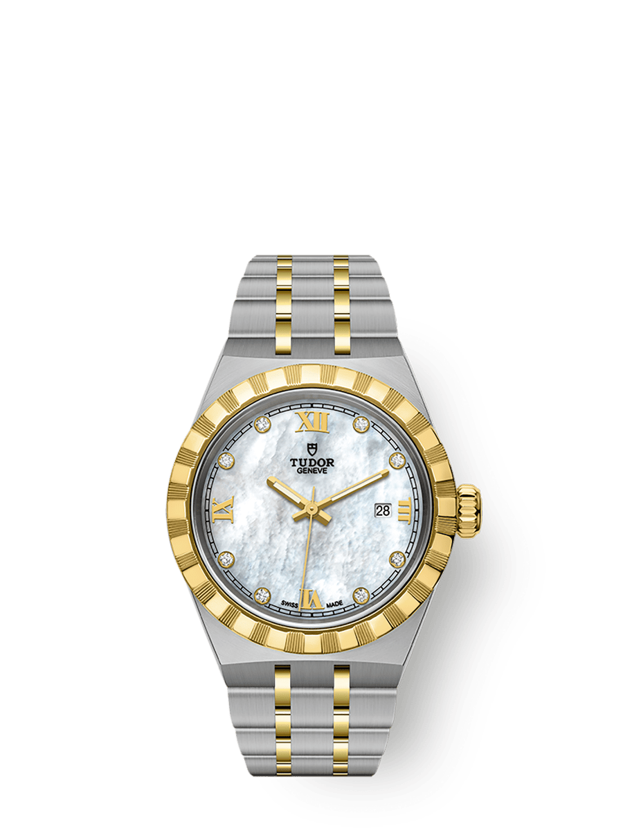 Tudor Royal Date 28 Stainless Steel / Yellow Gold / MOP — Ref. 28303