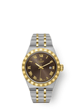Tudor Royal Date 28 Stainless Steel / Yellow Gold / Chocolate - Roman — Ref. 28303