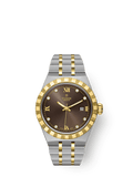 Tudor Royal Date 28 Stainless Steel / Yellow Gold / Chocolate - Diamond — Ref. 28303