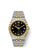 Tudor Royal Date 34 Stainless Steel / Yellow Gold / Black - Diamond — Ref. 28403