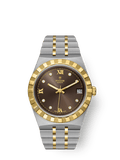 Tudor Royal Date 34 Stainless Steel / Yellow Gold / Chocolate - Diamond — Ref. 28403