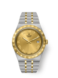 Tudor Royal Date 38 Stainless Steel / Yellow Gold / Champagne - Roman — Ref. 28503