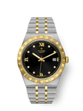 Tudor Royal Date 38 Stainless Steel / Yellow Gold / Black - Diamond — Ref. 28503